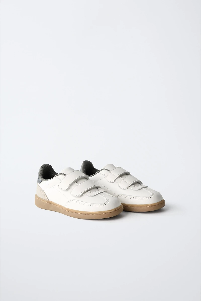 LEATHER STRAP SNEAKERS