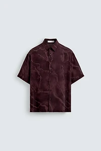 FLOWY TIE-DYE PRINT SHIRT