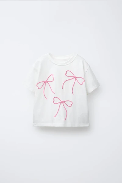DRAWSTRING BOW T-SHIRT