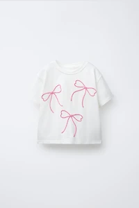 DRAWSTRING BOW T-SHIRT