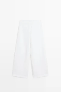 Pantalon fluide total look en lin