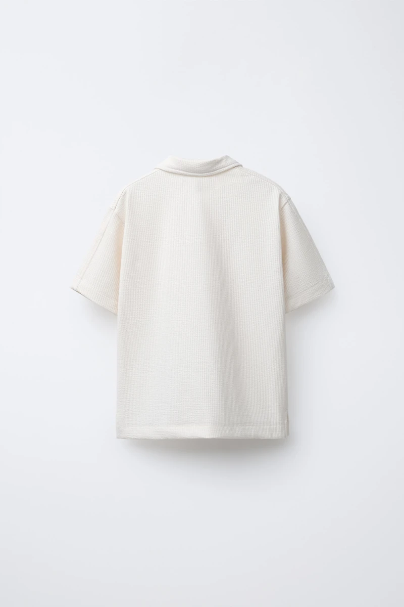 COTTON POLO SHIRT AND BERMUDA SHORTS SET
