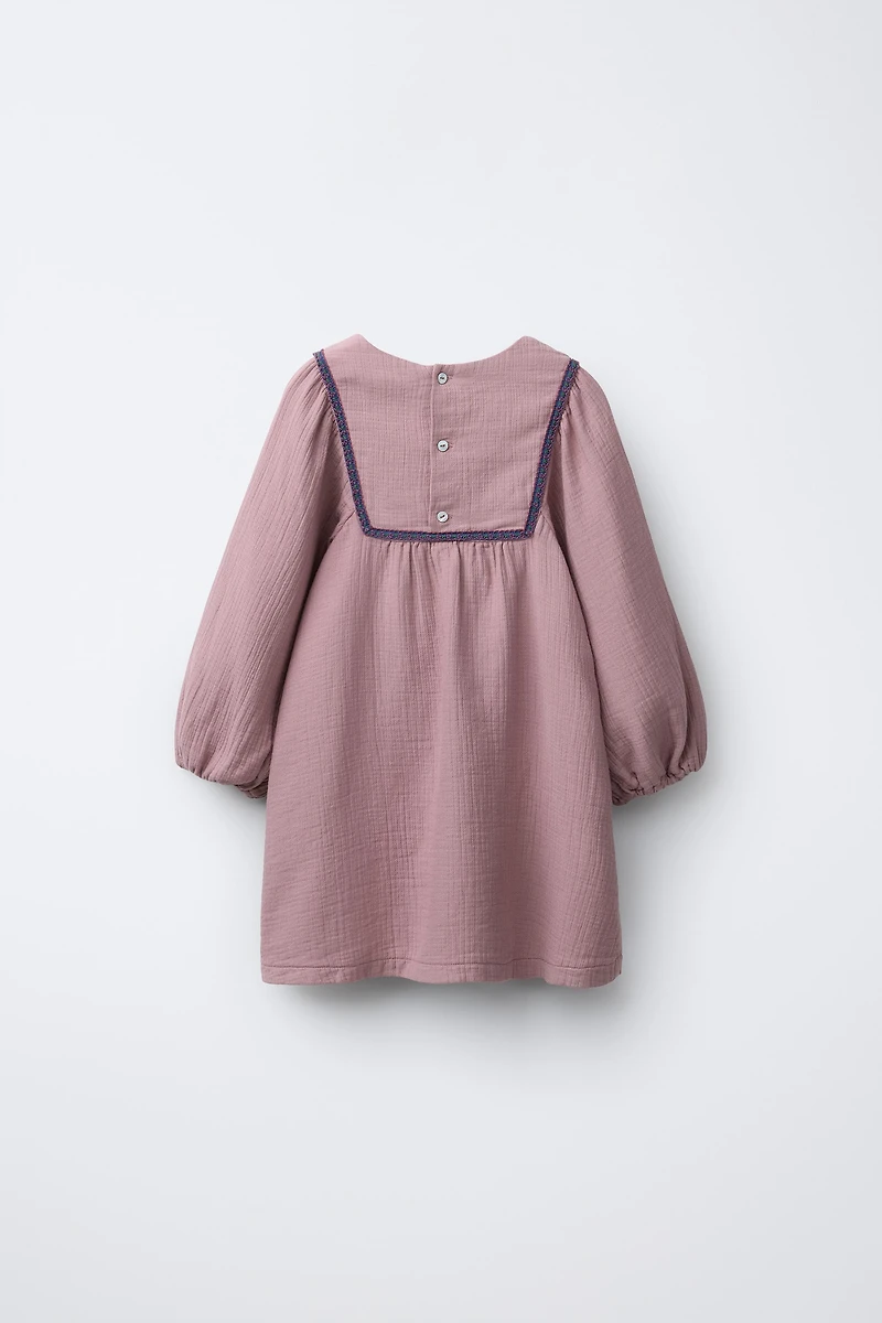 RUSTIC EMBROIDERED DRESS
