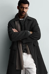 WOOL BLEND COAT WITH POCKETS