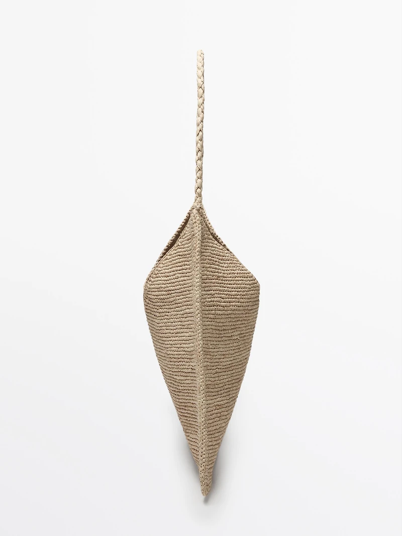 Raffia tote bag