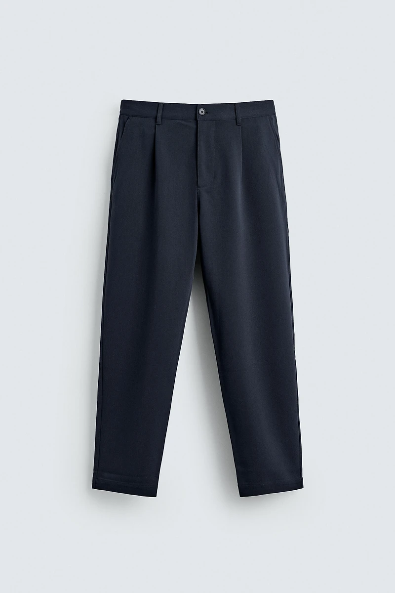 STRAIGHT FIT STRETCH PANTS