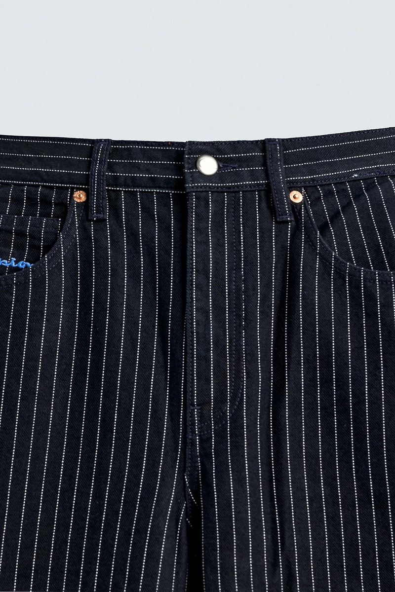 CHAMPION ® X ZARA STRIPED BAGGY FIT JEANS