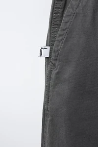 TEXTURED STRETCH PANTS