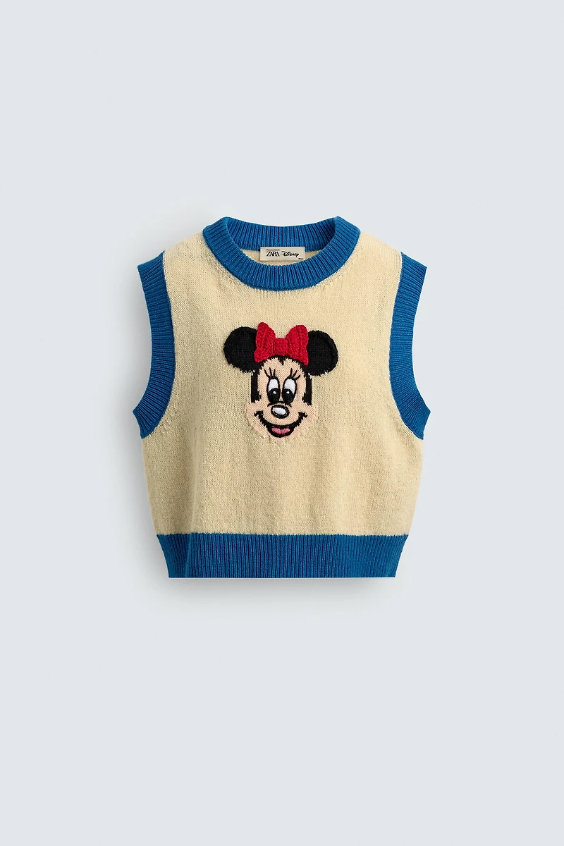 MINNIE MOUSE KNIT VEST HARRY LAMBERT FOR ZARA X DISNEY