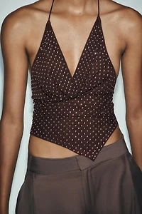 TOP TULLE STRASS