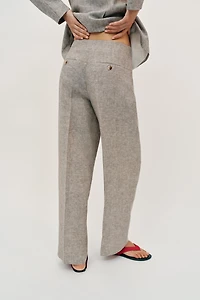 100% LINEN STRAIGHT LEG PANTS