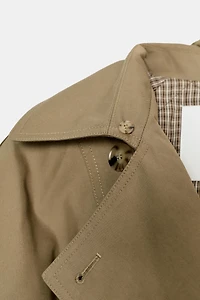 TRENCH MATELASSÉ À COL EFFET FOURRURE ZW COLLECTION