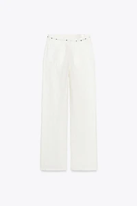 Z1975 PEARLESCENT BELTED JEANS