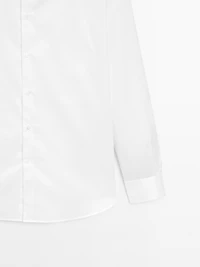 Chemise slim serge 100 % coton
