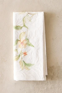 SET OF JACQUARD COTTON NAPKINS WITH PEARS (SET OF 2)