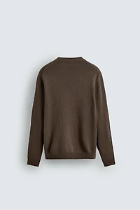 REGULAR FIT COTTON-LINEN JUMPER