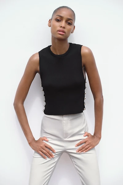 RIB KNIT TOP