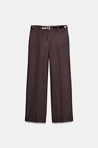 PANTALON DROIT AVEC CEINTURE