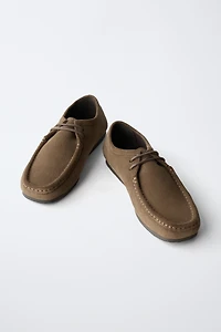 STITCHED LEATHER SHOES