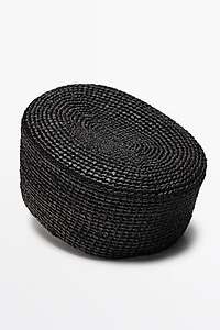 Raffia pillbox hat