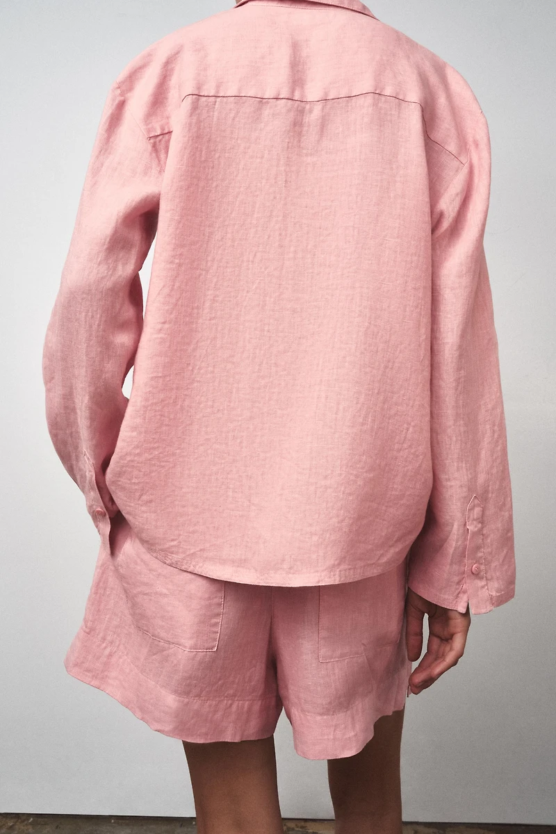 ZW COLLECTION 100% LINEN SHIRT