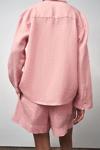 ZW COLLECTION 100% LINEN SHIRT