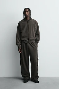 WASHED BOMBER JACKET