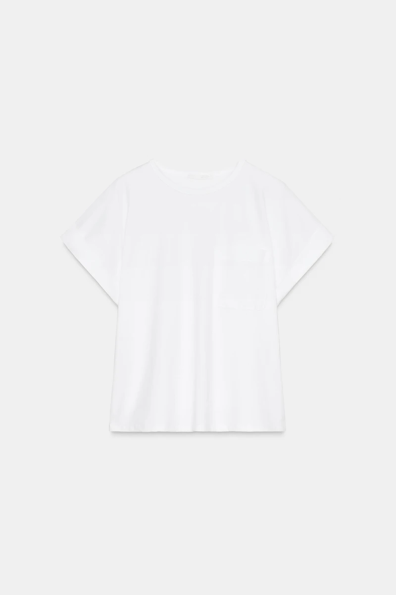 POPLIN POCKET T-SHIRT