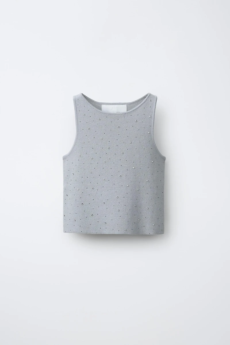 SHINY KNIT TOP