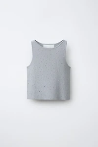 SHINY KNIT TOP