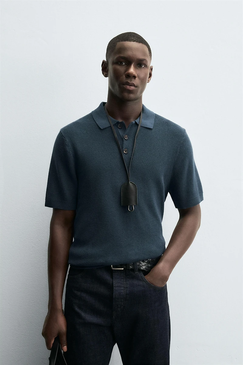 PEARL KNIT POLO SHIRT