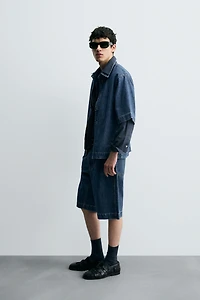 SHORT SLEEVE DENIM SHIRT