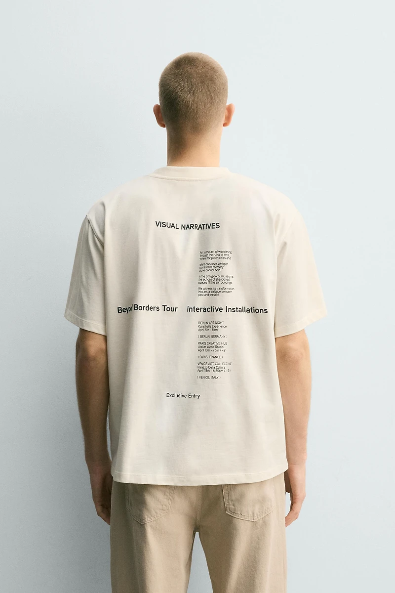 CONTRAST GRAPHIC T-SHIRT