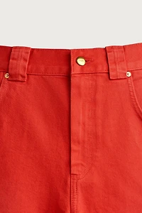 RELAXED FIT COTTON SHORTS