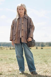 MANTEAU CIRÉ À CARREAUX ÉDITION LIMITÉE