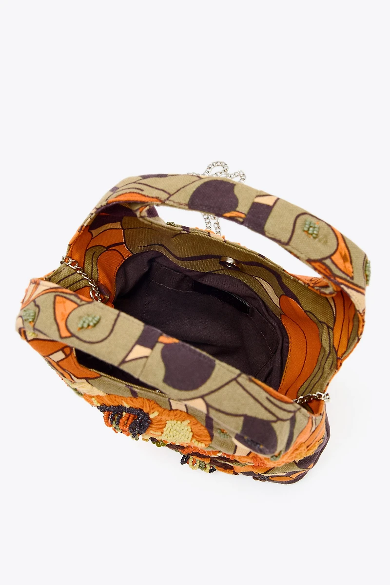 MULTICOLOR BEADED BAG