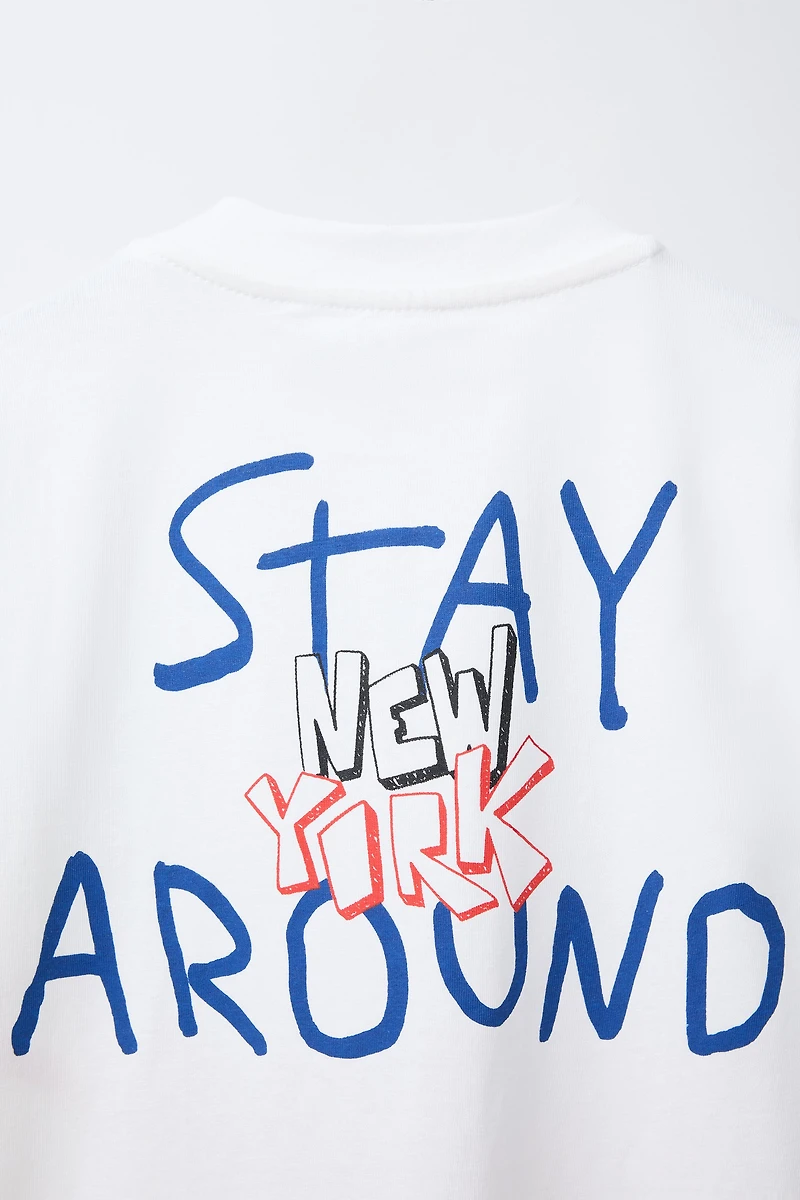 T-SHIRT IMPRIMÉ GRAFFITI