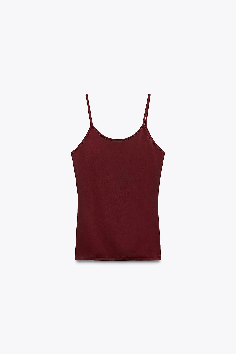 POLYAMIDE SPAGHETTI STRAP CAMISOLE