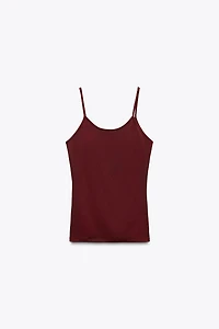 POLYAMIDE SPAGHETTI STRAP CAMISOLE