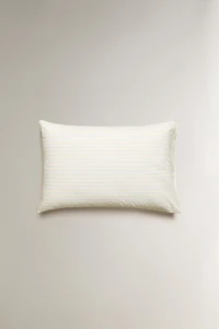 FADED STRIPED COTTON PILLOWCASE