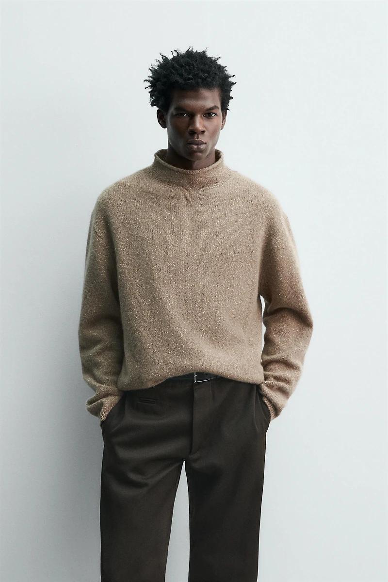 WOOL - SILK BOTTONATO SWEATER