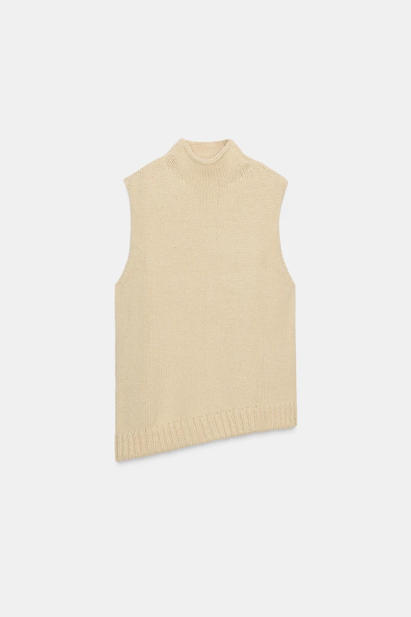 ASYMMETRIC KNIT VEST