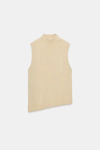 ASYMMETRIC KNIT VEST