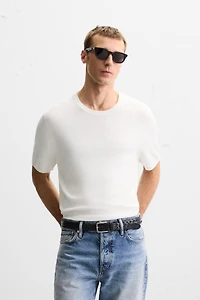 KNIT REGULAR FIT T-SHIRT