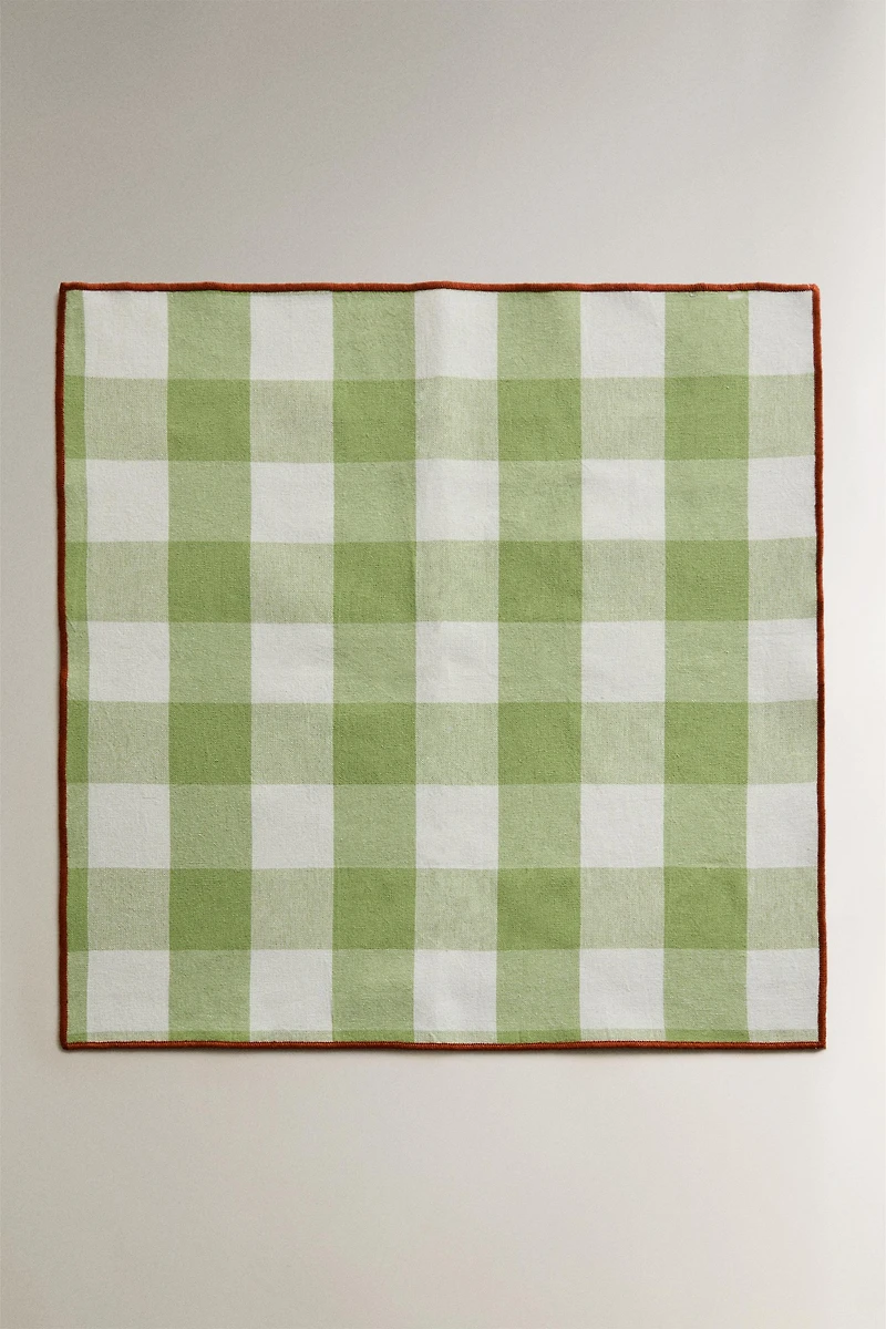 PACK SERVIETTES DE TABLE CARREAUX SURPIQÛRES (LOT DE 2)