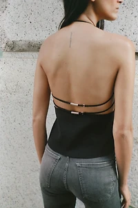 BEADED KNIT TOP