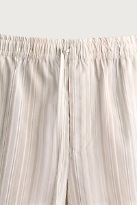 STRIPED RELAXED FIT SHORTS