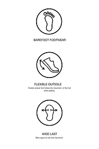Baskets écolières barefoot en cuir