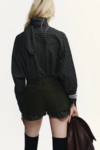 CHEMISE À CARREAUX AVEC FOULARDS EN COTON