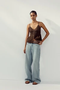 LACE CHIFFON TOP